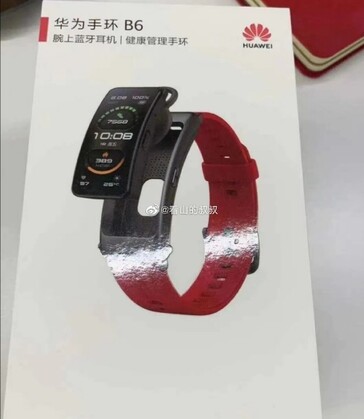 Caja de Huawei TalkBand B6. (Fuente de la imagen: Weibo)