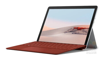 Incluso se predice que la Surface Go 3 vendrá con una cubierta de teclado roja. (Fuente: Shopee vía WinFuture)