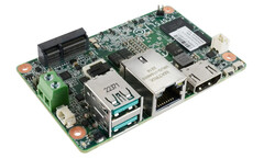 El DFI PCSF51 estará disponible con una de las tres APU AMD Ryzen Embedded R2000. (Fuente de la imagen: DFI)