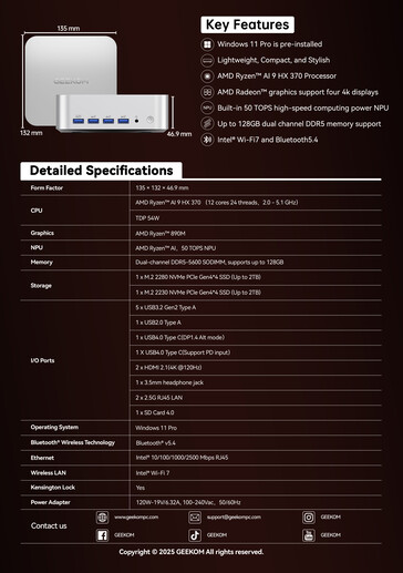 Geekom A9 Max. (Fuente de la imagen: Notebookcheck)