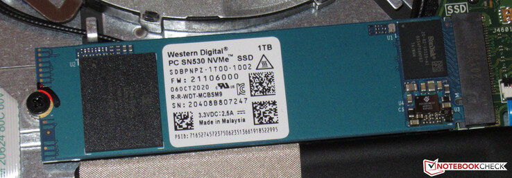 Un SSD NVMe sirve como unidad del sistema.