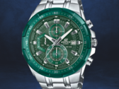 Casio ha listado tres nuevos relojes Edifice EFR-539DE (Edifice EFR-539D-3AV en la imagen) en su sitio global. (Fuente de la imagen: Casio, editado)