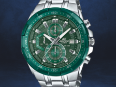Casio ha listado tres nuevos relojes Edifice EFR-539DE (Edifice EFR-539D-3AV en la imagen) en su sitio global. (Fuente de la imagen: Casio, editado)