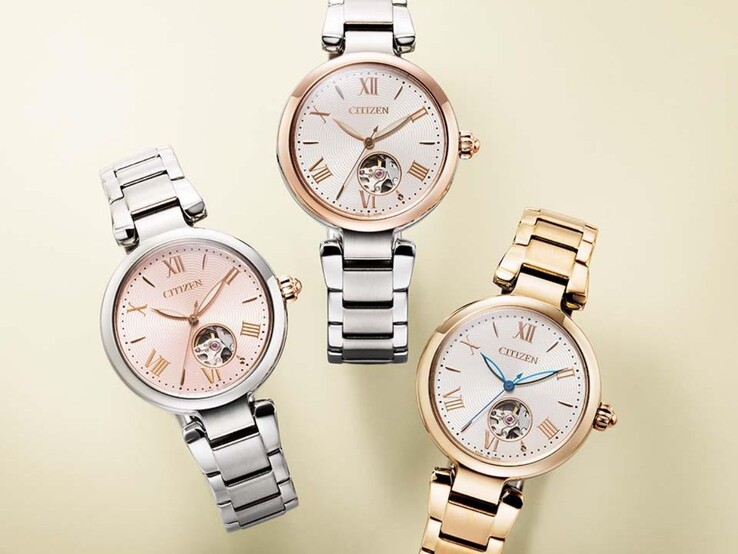 De izquierda a derecha: los relojes Citizen PR1050-50W, PR1054-59A y PR1052-54A