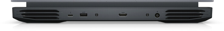 Parte trasera: USB 3.2 Gen 2 (Tipo C, DisplayPort), USB 3.2 Gen 1 (Tipo A), HDMI, alimentación