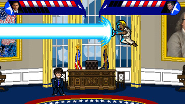 En la imagen: una captura de pantalla del juego «Electoral Carnage».