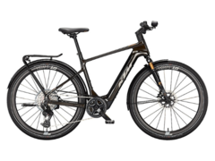 La KTM Macina Sport SX Prime e-bike tiene un cuadro de carbono. (Fuente de la imagen: KTM Bikes)