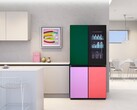 El frigorífico LG InstaView con MoodUP tiene paneles LED para cambiar el color de las puertas del frigorífico. (Fuente de la imagen: LG)