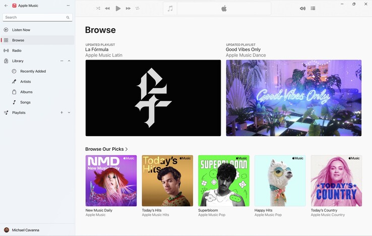 Apple Ya están disponibles en Microsoft Store las vistas previas de Music y Apple TV. (Fuente de la imagen: Microsoft Store)