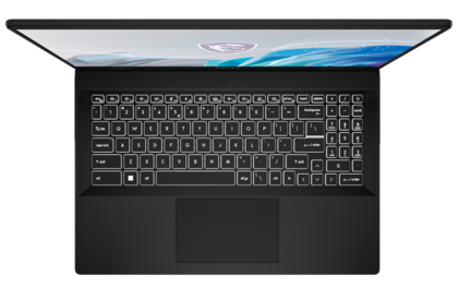 MSI Creator M16 HX - Teclado y touchpad. (Fuente de la imagen: MSI)