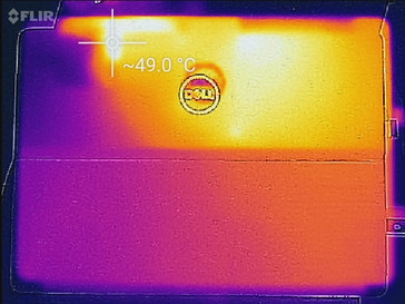 temperatura a carga máxima (abajo)