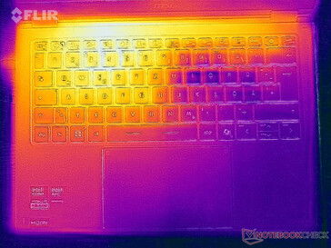 Prueba de resistencia a las temperaturas superficiales (lado superior)