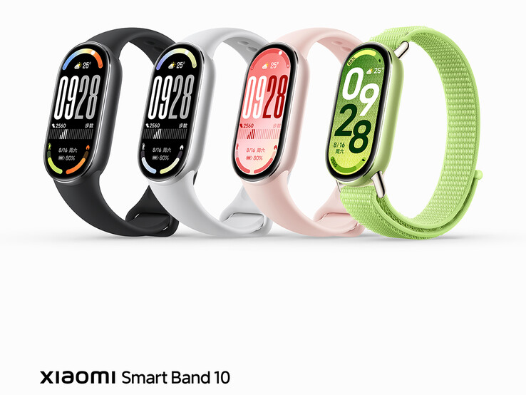 Opciones de color de la Smart Band 10 (Fuente de la imagen: Xiaomi)