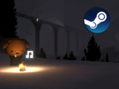 Como jugador de Easy Driving Co., conduce por carreteras sinuosas en un destartalado camión kei. En la imagen, una captura de pantalla del juego con el logotipo de Steam superpuesto. (Fuente de la imagen: Steam - Editado)