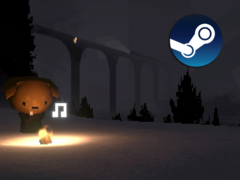 Como jugador de Easy Driving Co., conduce por carreteras sinuosas en un destartalado camión kei. En la imagen, una captura de pantalla del juego con el logotipo de Steam superpuesto. (Fuente de la imagen: Steam - Editado)