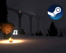 Como jugador de Easy Driving Co., conduce por carreteras sinuosas en un destartalado camión kei. En la imagen, una captura de pantalla del juego con el logotipo de Steam superpuesto. (Fuente de la imagen: Steam - Editado)