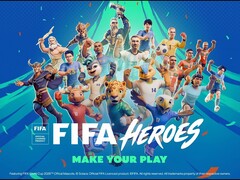 Material gráfico promocional de FIFA Heroes antes de su lanzamiento el 22 de junio de 2026.