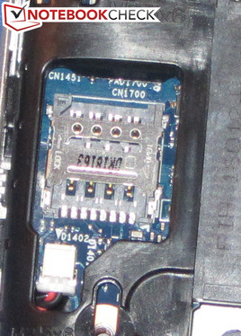 La ranura para tarjetas SIM para tarjetas SIM Micro.