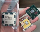 Imágenes del AMD Ryzen 7 7800X3D dañado y con la tapa del disipador retirada