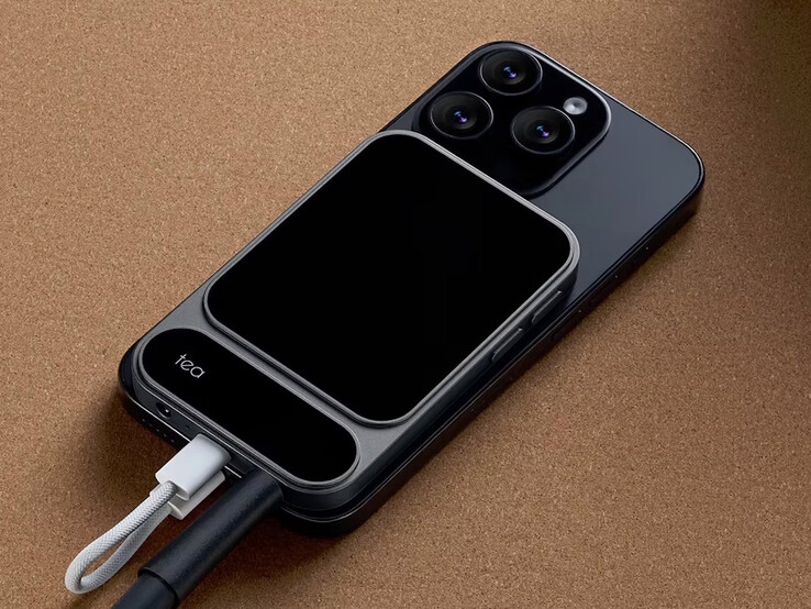 El DAC a pilas Khadas Tea Pro puede acoplarse magnéticamente a teléfonos compatibles. (Fuente de la imagen: Khadas)