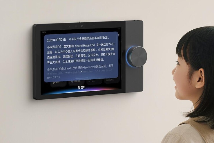La pantalla del Xiaomi Smart Central Control Max. (Fuente de la imagen: Xiaomi)