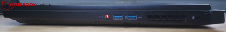 Derecha: 2x USB-A 3.2 Gen2, Kensington