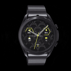 Reloj Samsung Galaxy 3 - titanio negro. (Fuente de la imagen: @evleaks)