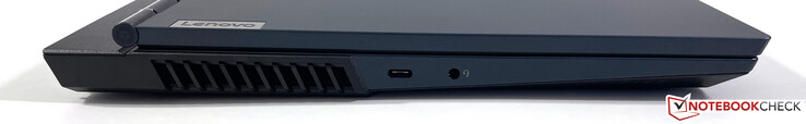 Lado izquierdo: USB-C 3.2 Gen.2 (DisplayPort 1.4), audio de 3,5 mm
