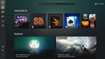 Modo de pantalla completa de Xbox