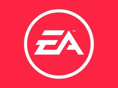 Imagen del logotipo de EA sobre fondo rojo. (Fuente de la imagen: Electronic Arts)