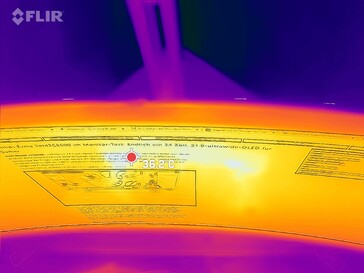 Medimos hasta 38 °C con el ventilador ya activo
