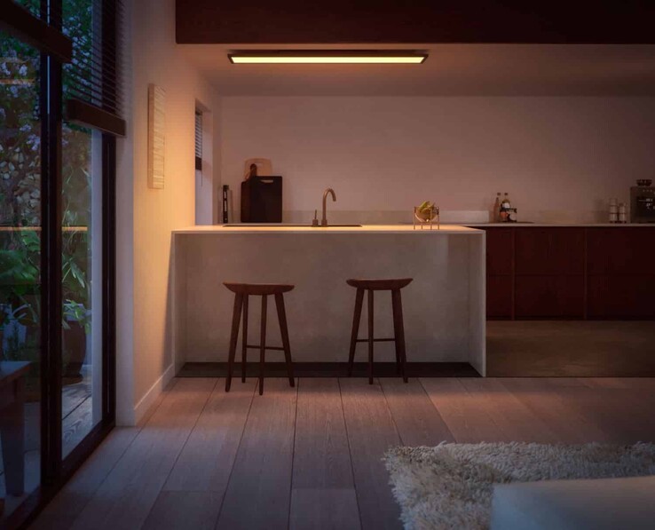 Nuevo Aurelle de Philips Hue con marco negro. (Fuente de la imagen: hueblog.com)