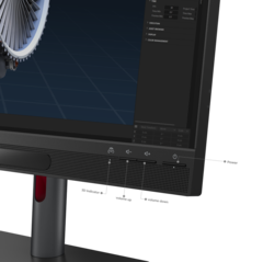 Lenovo ThinkVision 27 3D - Panel frontal. (Fuente de la imagen: Lenovo)