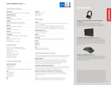 Especificaciones del Lenovo ThinkPad X1 Yoga Gen 6