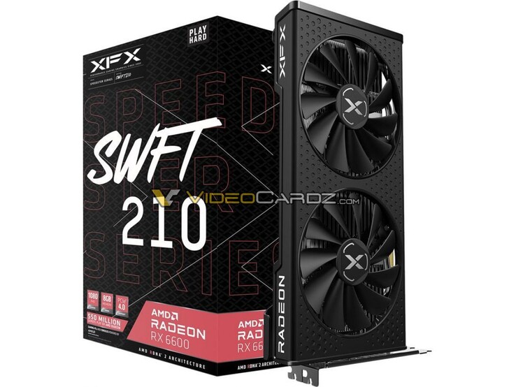 XFX Radeon RX 6600 Speedster SWFT 210 (Fuente de la imagen: VideoCardz)