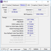 CPU-Z Memoria