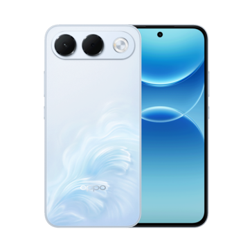 El Oppo A7 Pro en color «Surfing Blue».