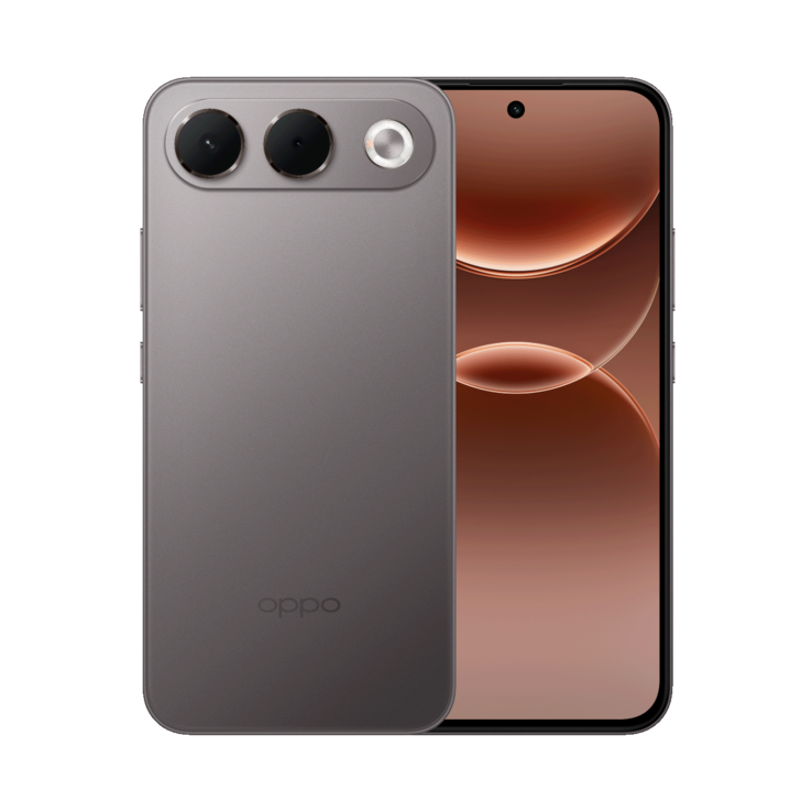 El Oppo A7 Pro en color Shine Titanium.