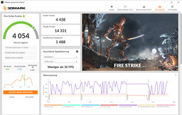 Fire Strike (conectado, "Modo de actuación")