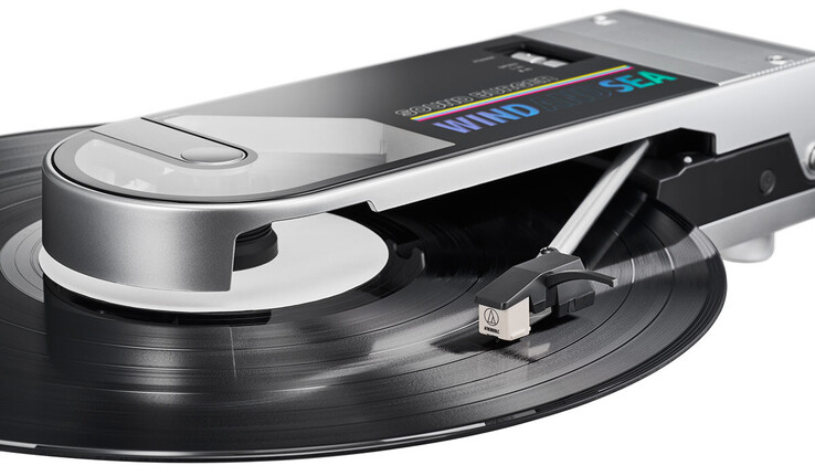 El Sound Burger puede reproducir discos en cualquier lugar hasta 12 horas con su batería recargable. (Fuente de la imagen: Audio-Technica)