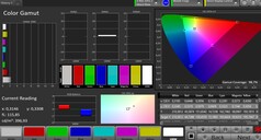CalMAN: Espacio de color sRGB - Modo de color natural