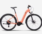 La bicicleta eléctrica Rockrider E-ACTV 500 naranja melocotón de Decathlon