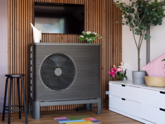 La bomba de calor de IKEA y Svea Solar (en la imagen) puede encontrarse en algunas salas de exposición de IKEA. (Fuente de la imagen: IKEA)