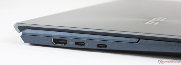 Izquierda: HDMI 1.4, 2x USB-C con Thunderbolt 4