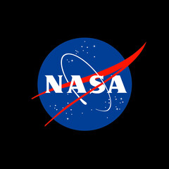 Logotipo de la NASA sobre fondo negro