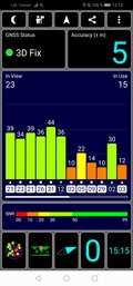 Prueba de GPS al aire libre