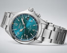 El Seiko Prospex Alpinist (número de modelo SPB507, en la foto) tiene una esfera azul. Los otros dos modelos tienen la esfera negra y verde. (Fuente de la imagen: Seiko)