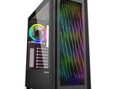Caja ATX Sharkoon RGB Wave con panel frontal de ondas 3D (Fuente: Sharkoon)