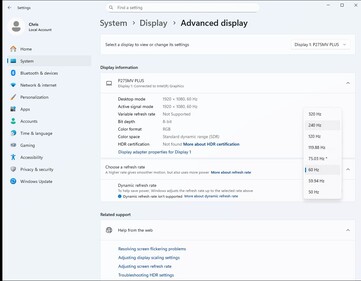 Modo AI Dual: Full HD con hasta 320 Hz