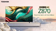 El televisor Toshiba Z870 MiniLED 4K ha sido diseñado para jugadores. (Fuente de la imagen: Toshiba)